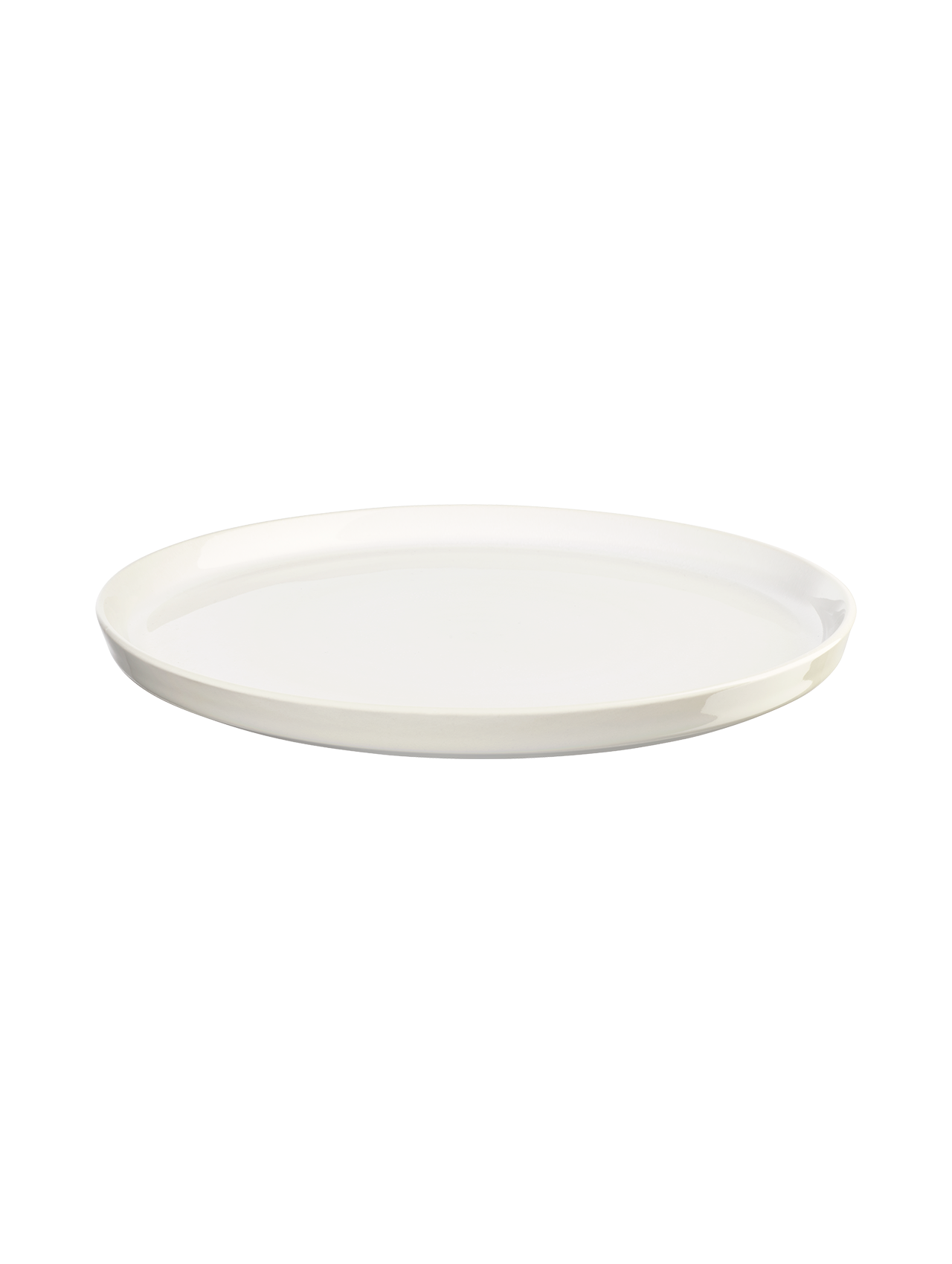 RE:GLAZE - Dessert plate, spotted white