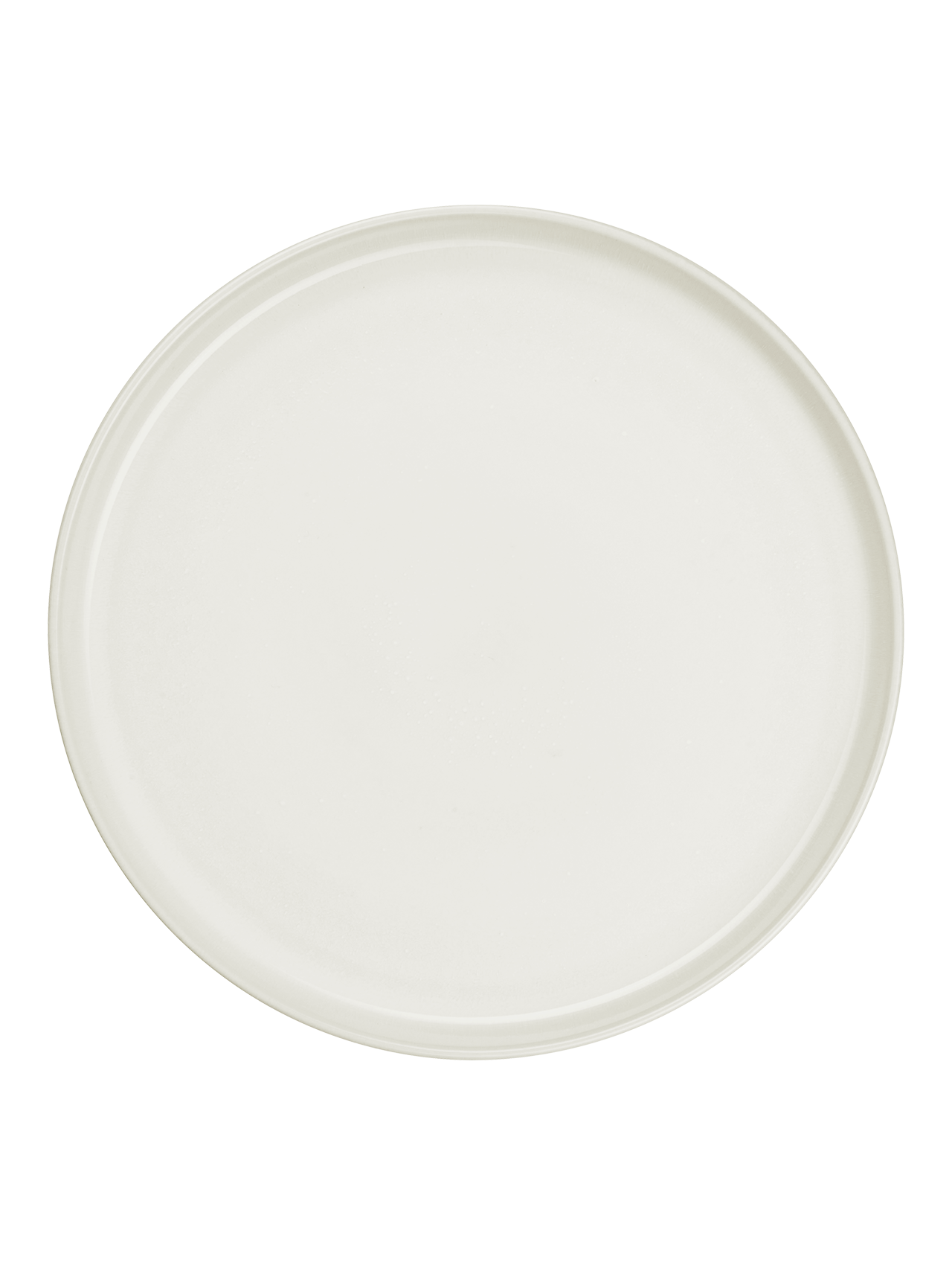 RE:GLAZE - assiette plate, tacheté de blanc