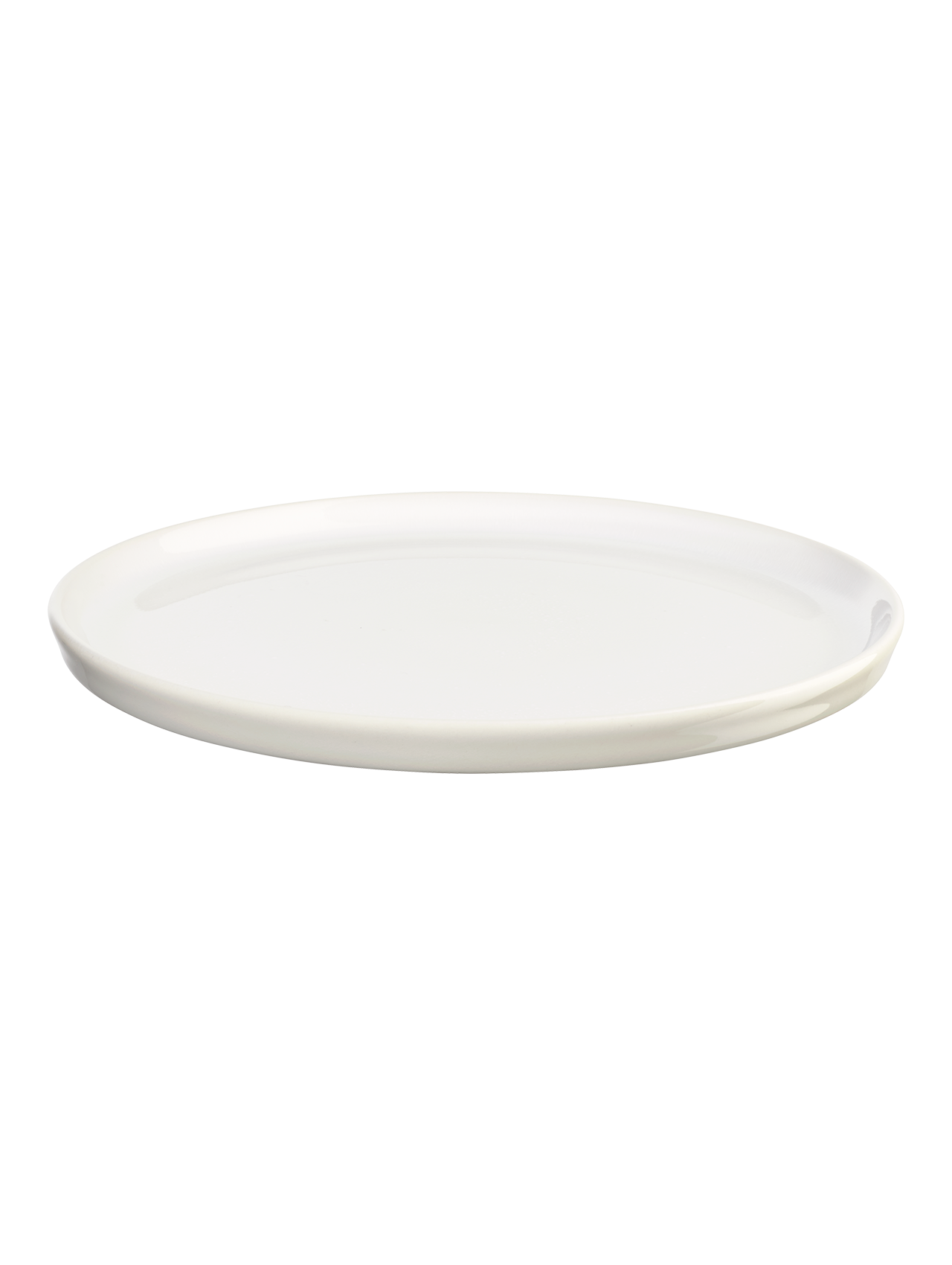 RE:GLAZE - assiette plate, tacheté de blanc