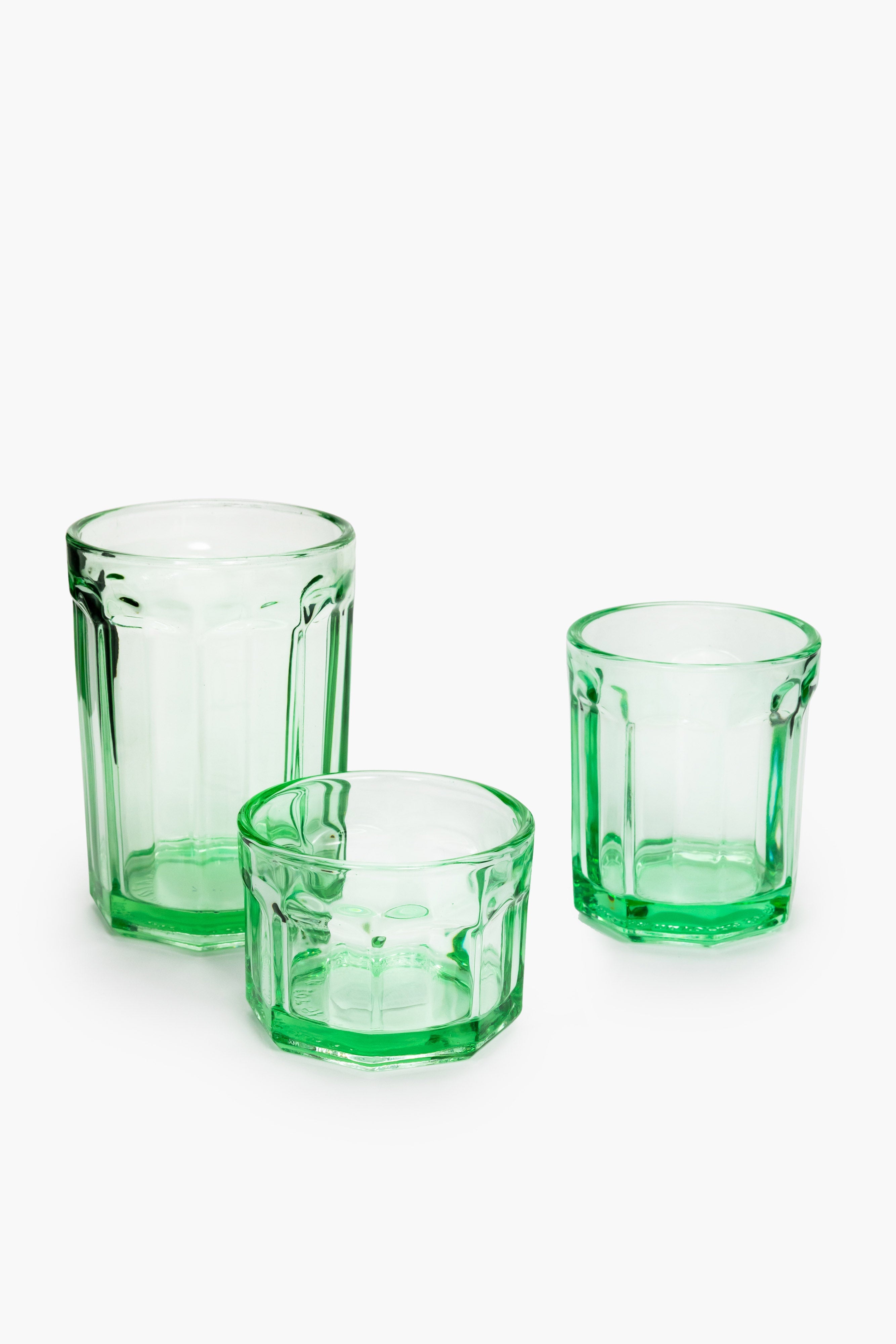 Glass 16cl green Fish & Fish