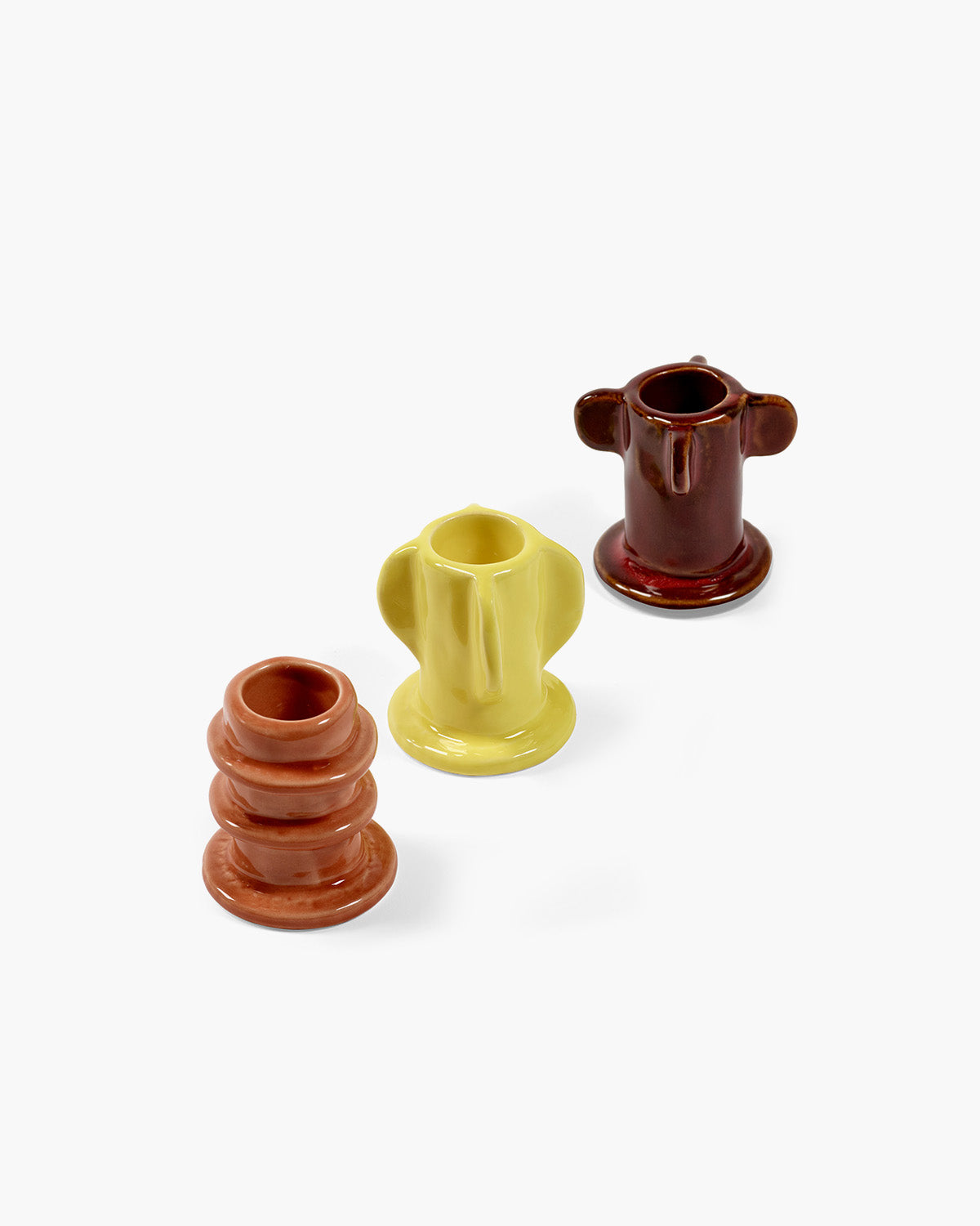 AVK1_MOLLY - Kerzenleuchter Bunt 3er SET