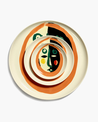 FEAST - Dessert plate with motif: face 1
