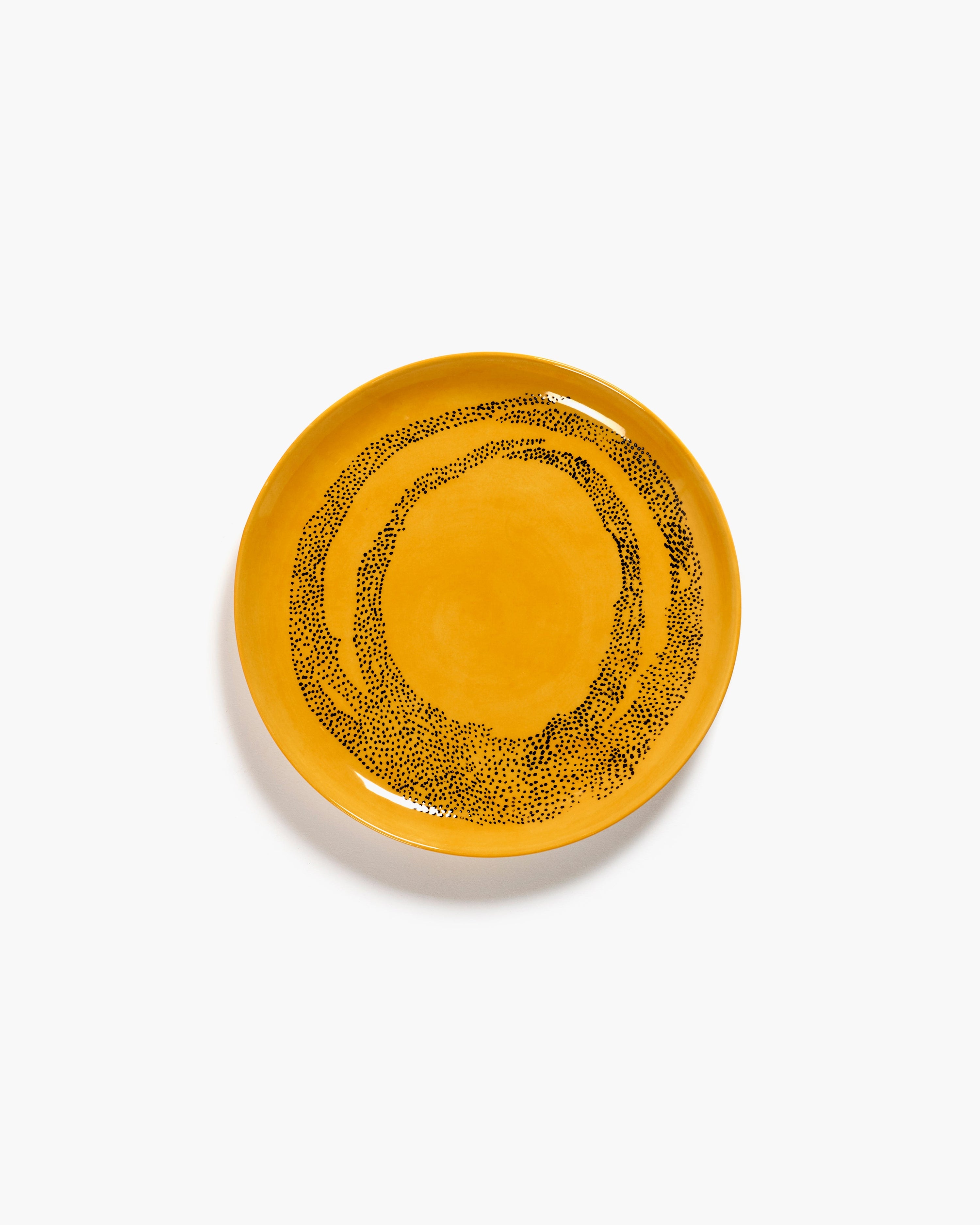 FEAST - starter plate yellow - black dots