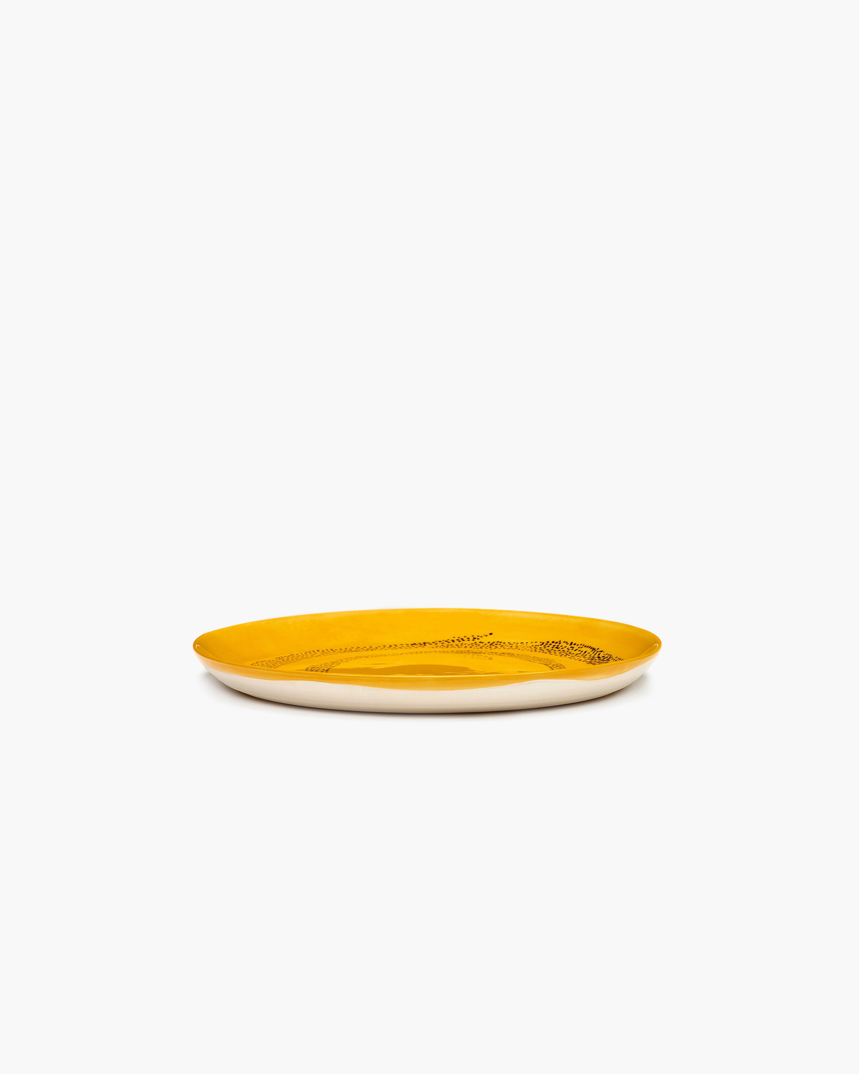 FEAST - starter plate yellow - black dots