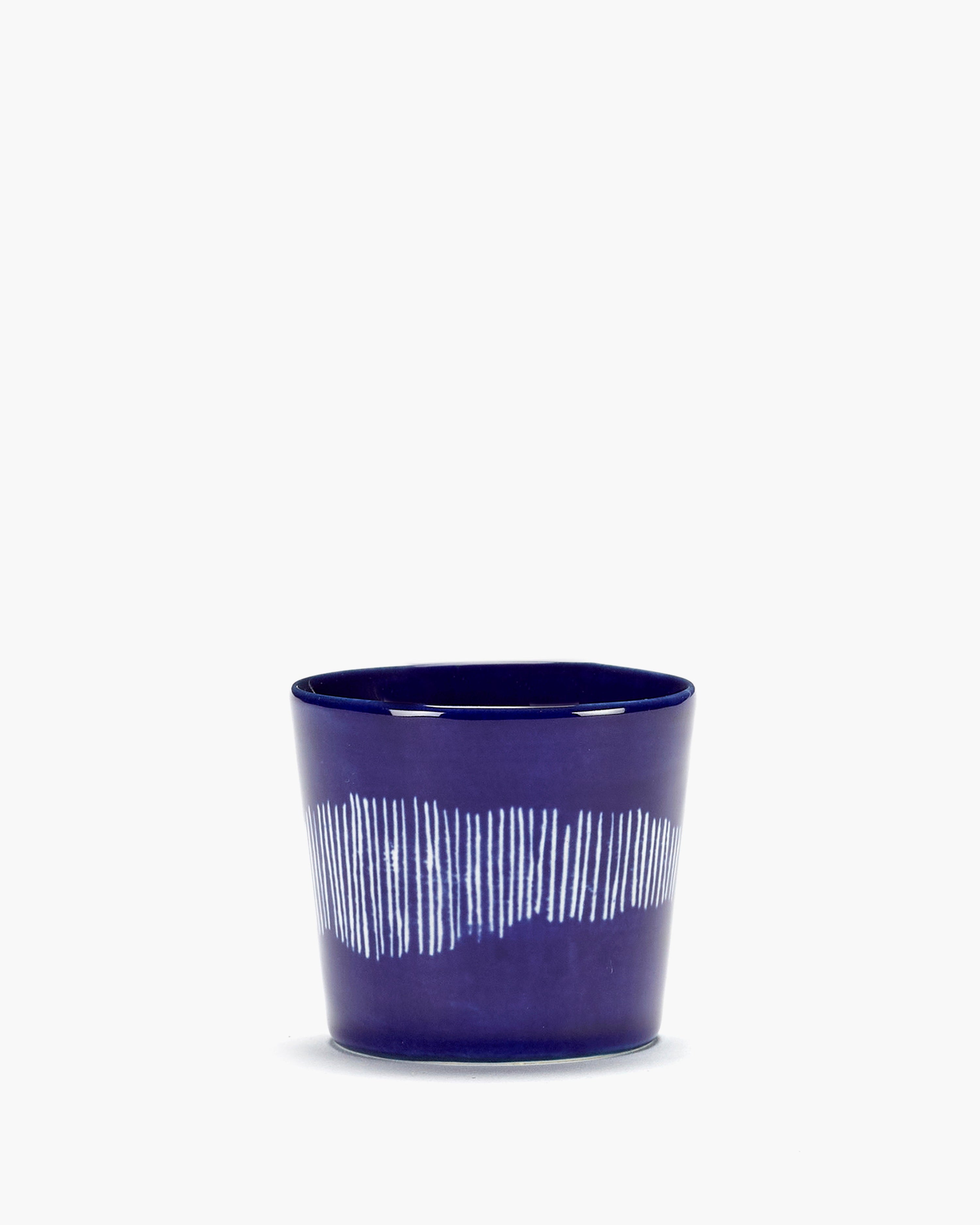 FEAST - espresso cup dark blue - white stripes