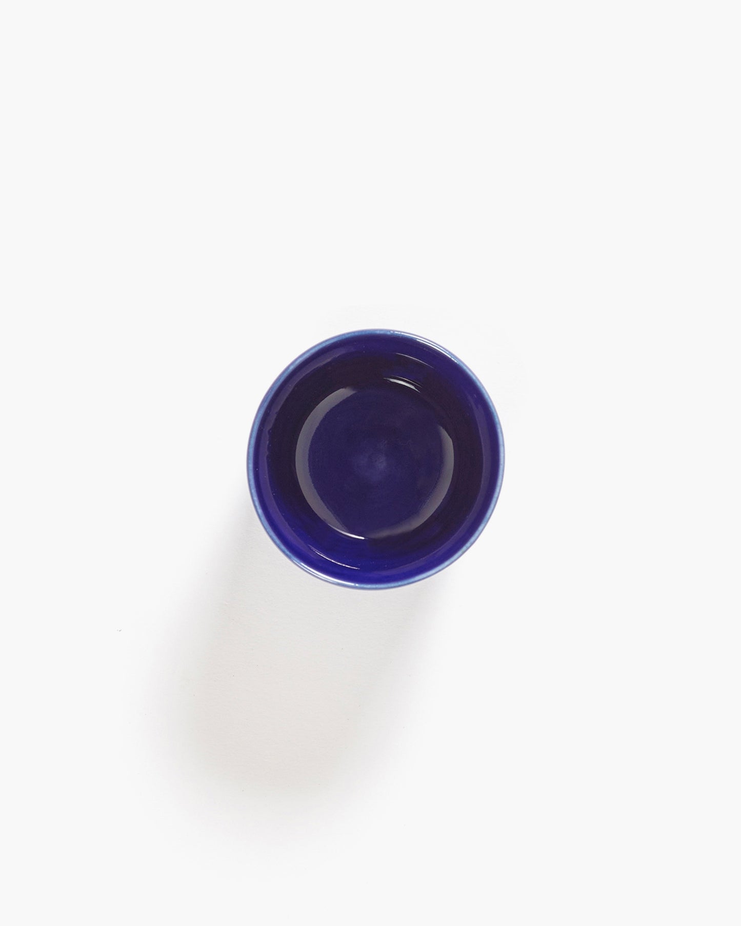 FEAST - tasse à expresso bleu foncé - rayures blanches