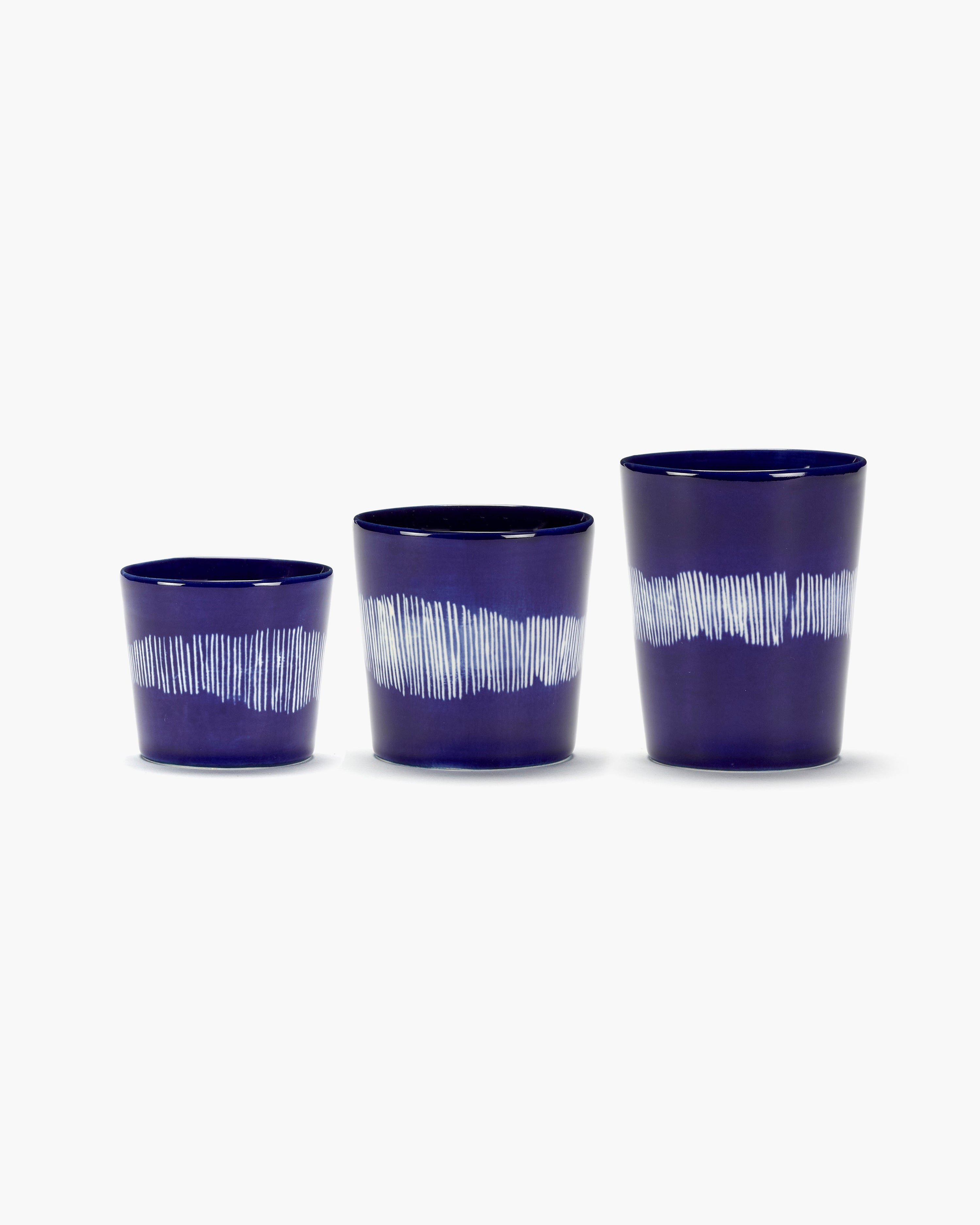 FEAST - espresso cup dark blue - white stripes