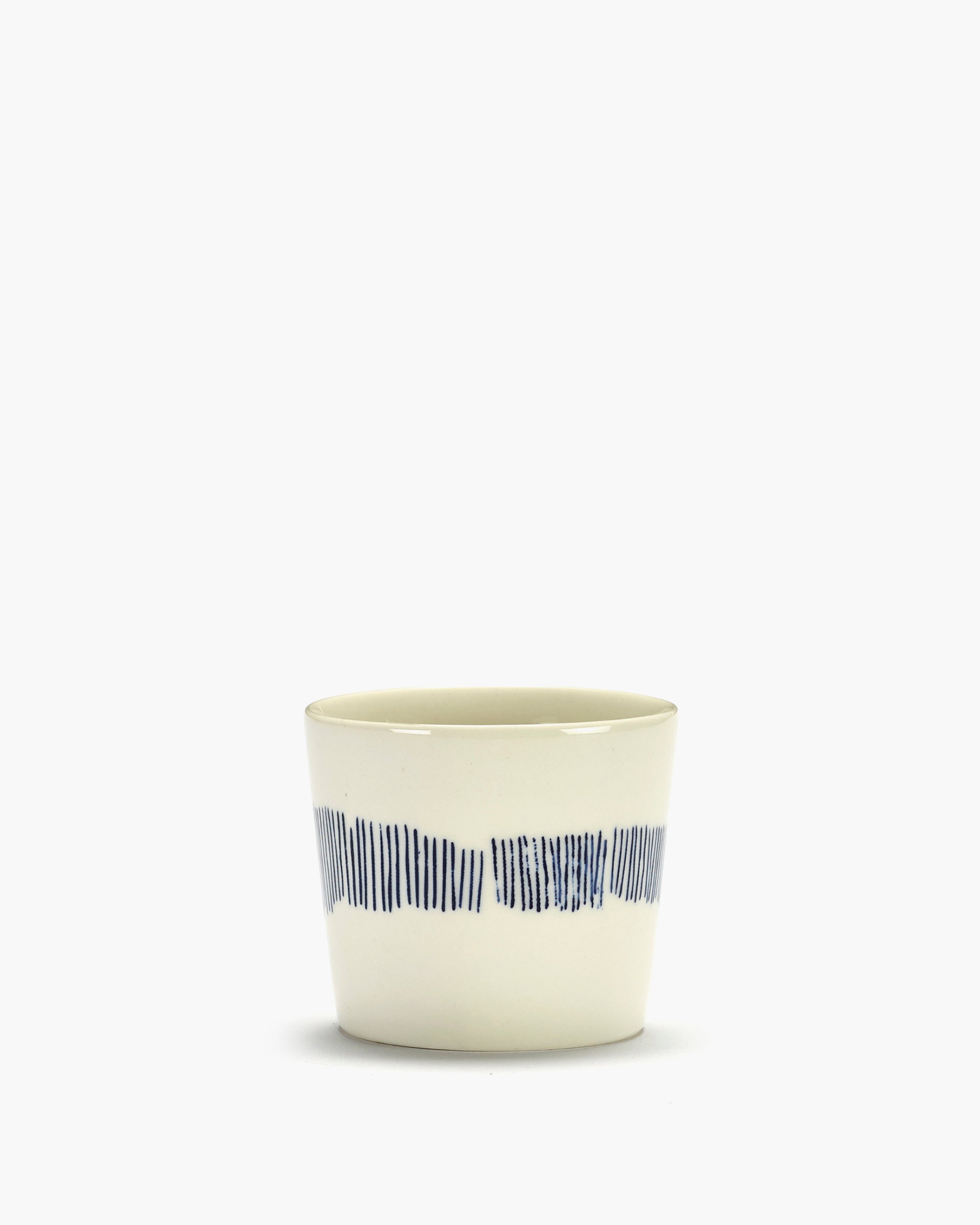 FEAST - espresso cup white - blue stripes