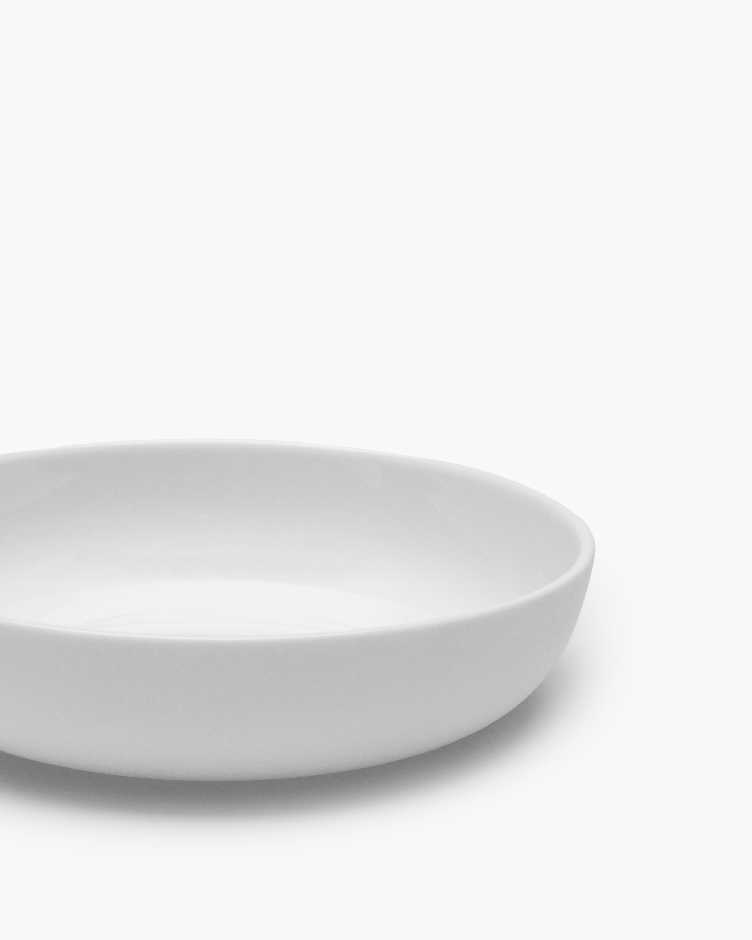 BASE - Bread plate with high rim white