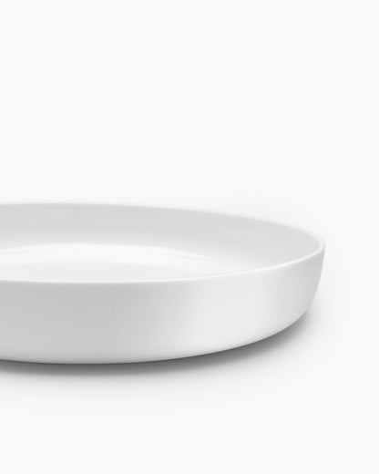 BASE - Deep plate (XL) white glaze 
