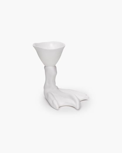 Egg cup Peking duck foot white Perfect Imperfection