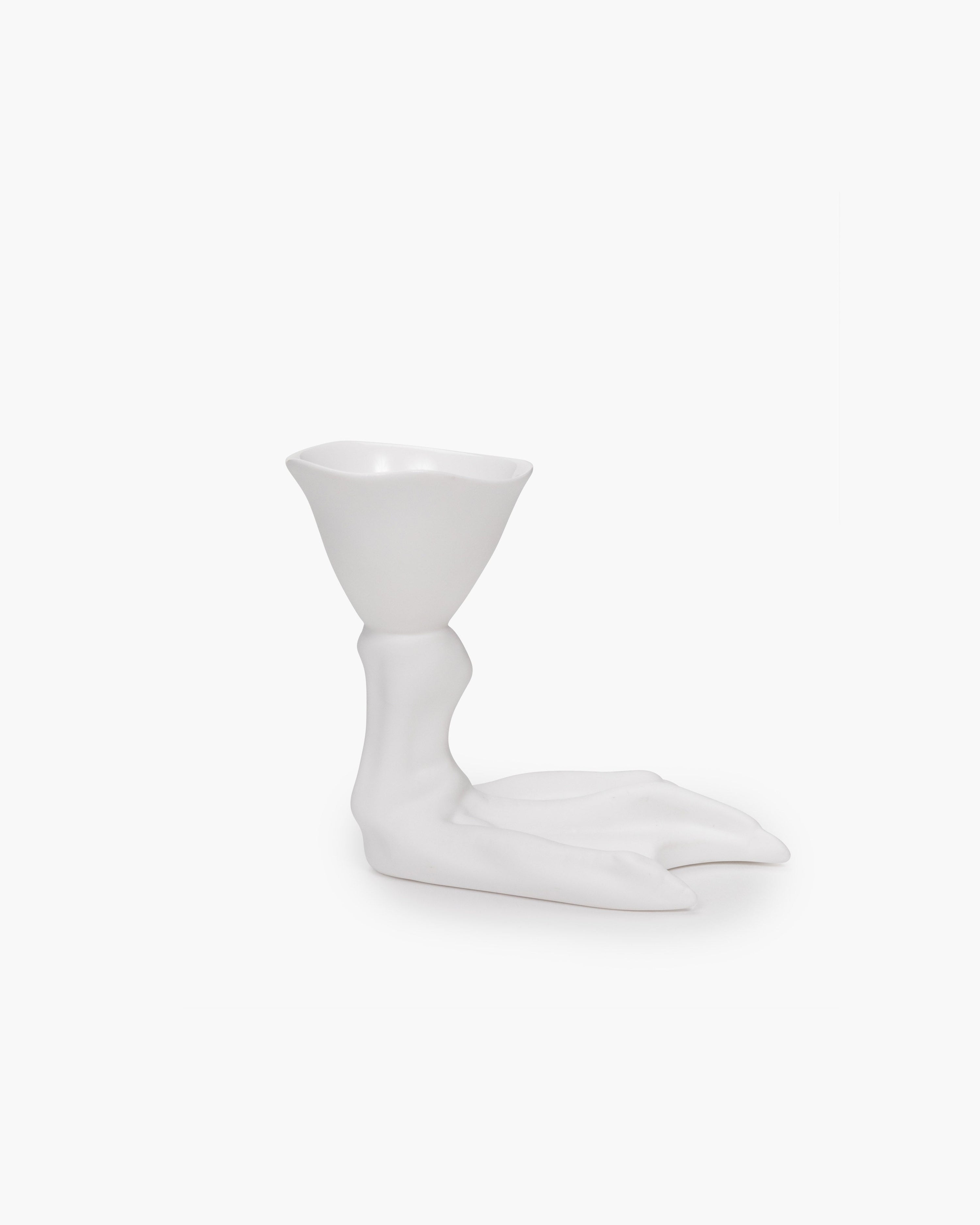 Egg cup Peking duck foot white Perfect Imperfection