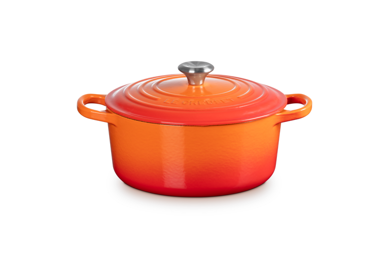 LE CREUSET - Runder Bräter aus Gusseisen