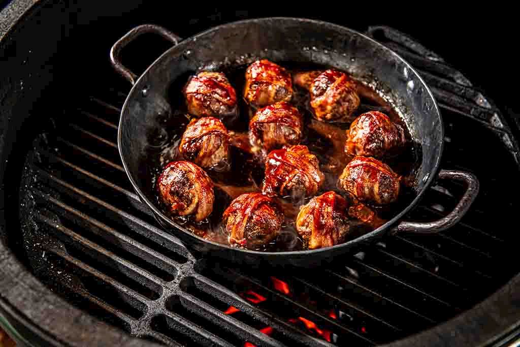 SDV FORGED BBQ STAHL GRILLPFANNE MIT HENKELN 28CM