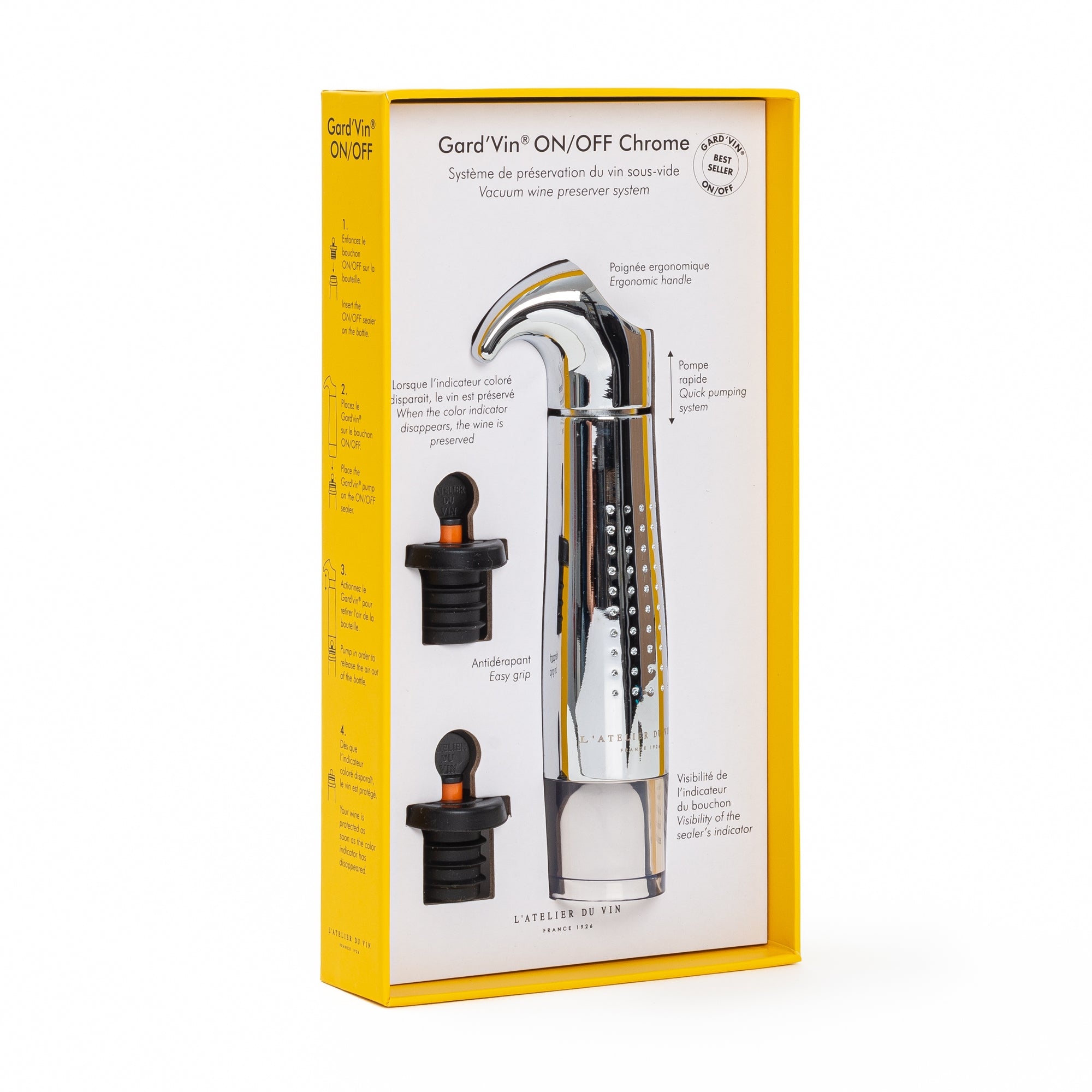 Gard’Vin ON/OFF Metall - Wein Vakuumpumpe