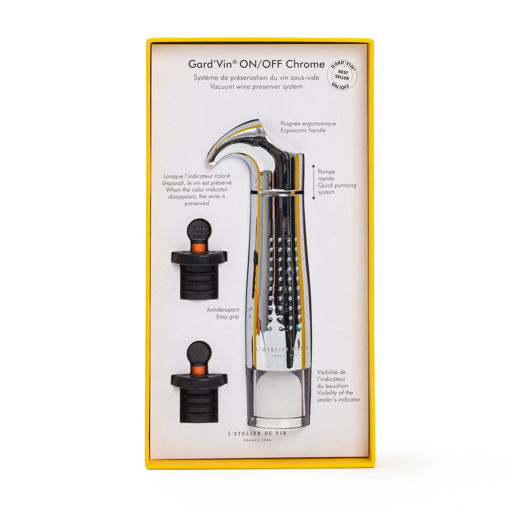 Gard’Vin ON/OFF Metall - Wein Vakuumpumpe