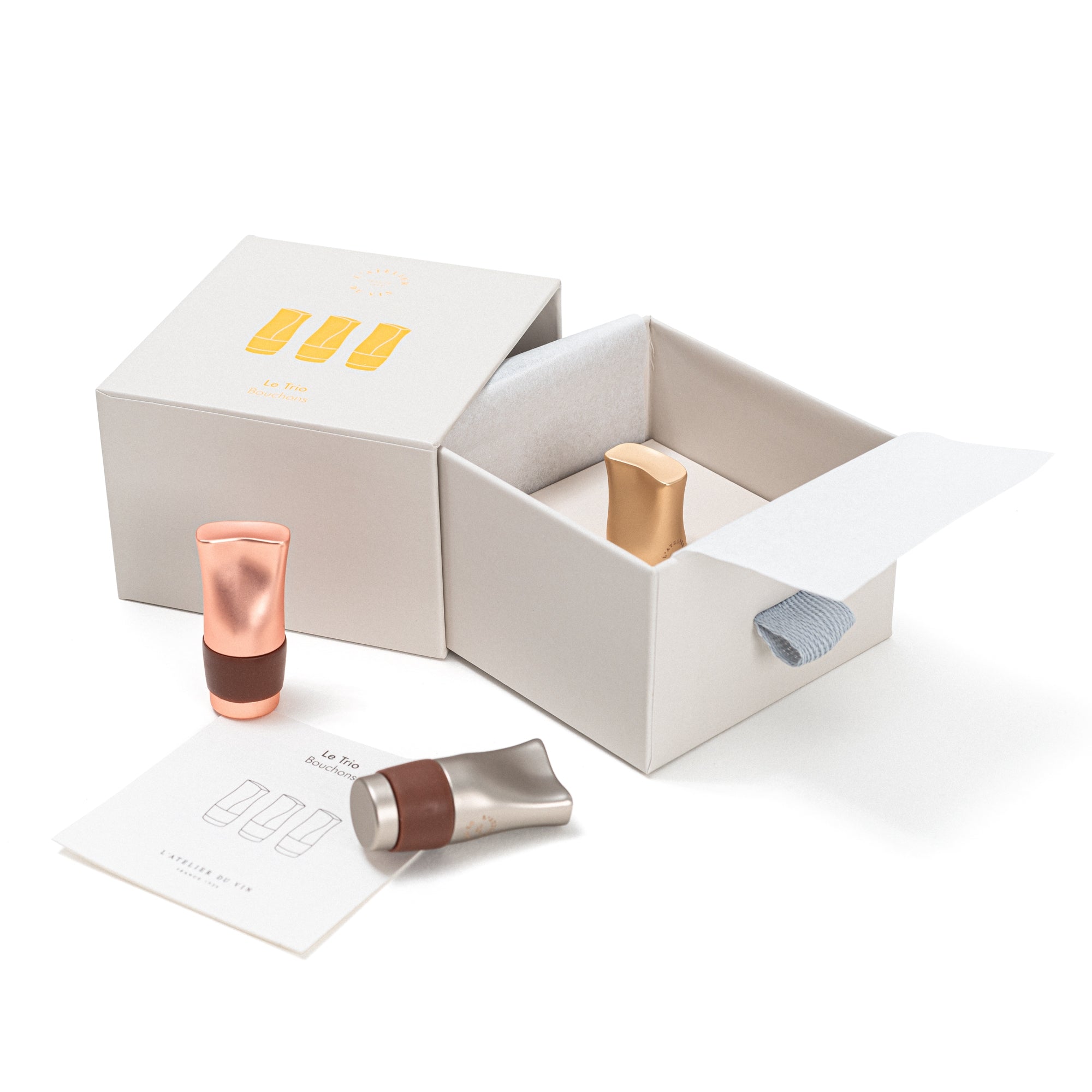 Le Trio – Bouchons - Weinverschluss 3er Set