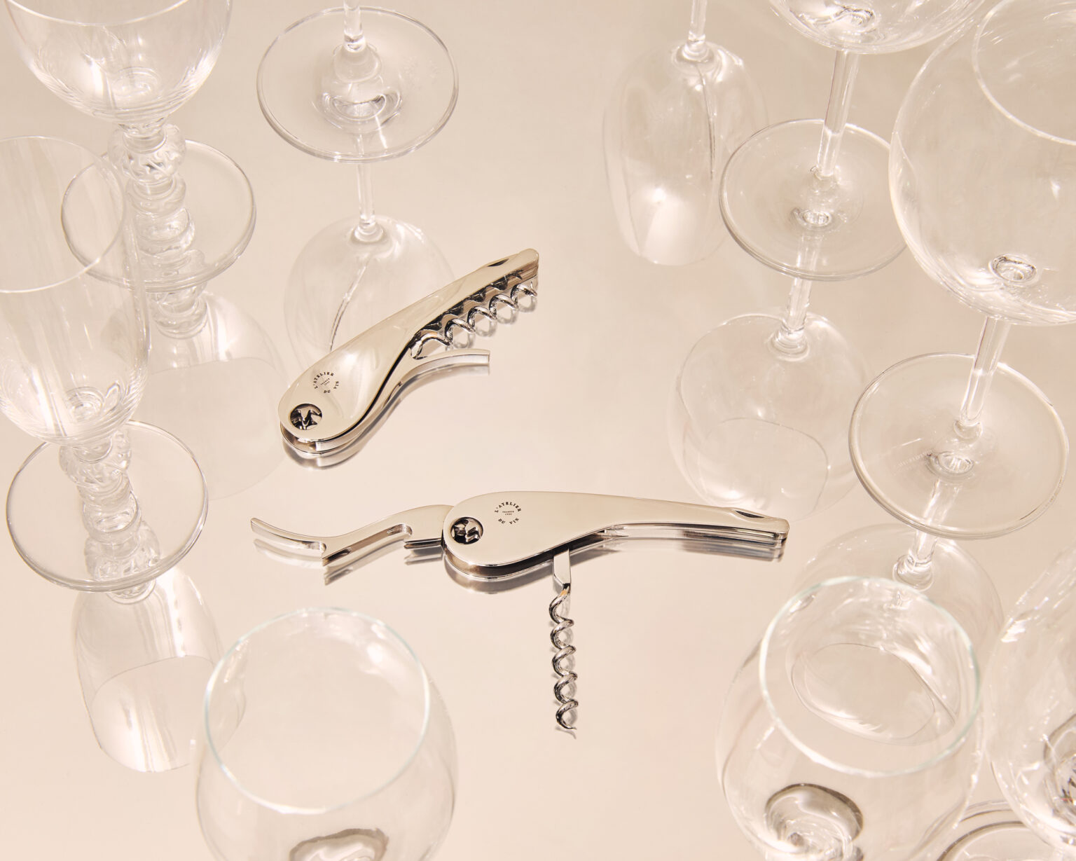 Soft Machine Silver - Kellnermesser aus poliertem Edelstahl