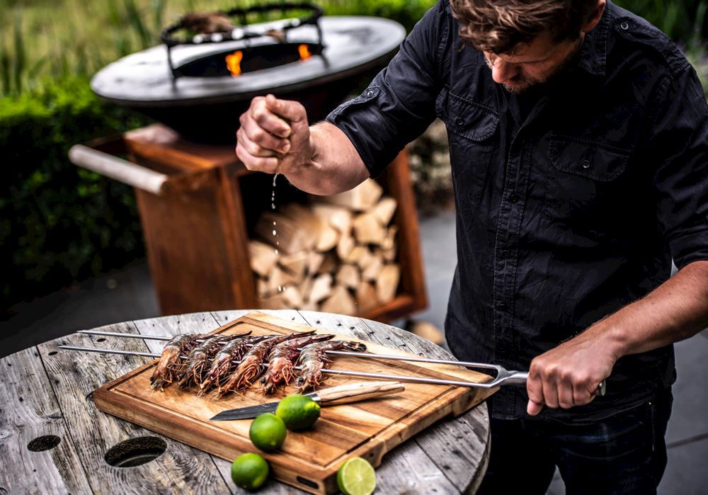 SDV FORGED BBQ CHURRASCO GRILLSPIESS / GABELSPIESS 50CM