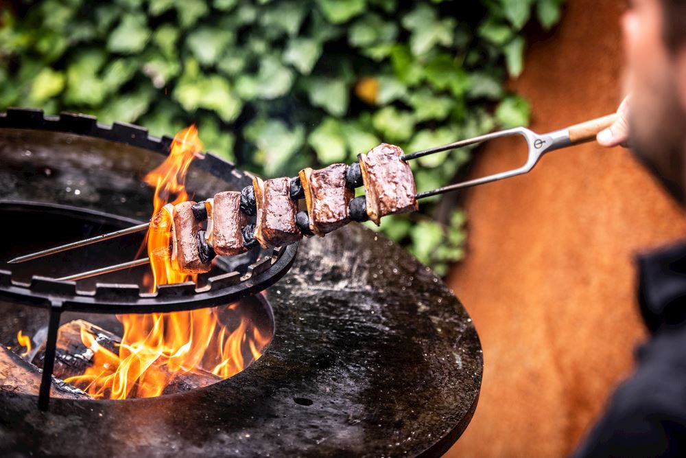 SDV FORGED BBQ CHURRASCO GRILLSPIESS / GABELSPIESS 50CM