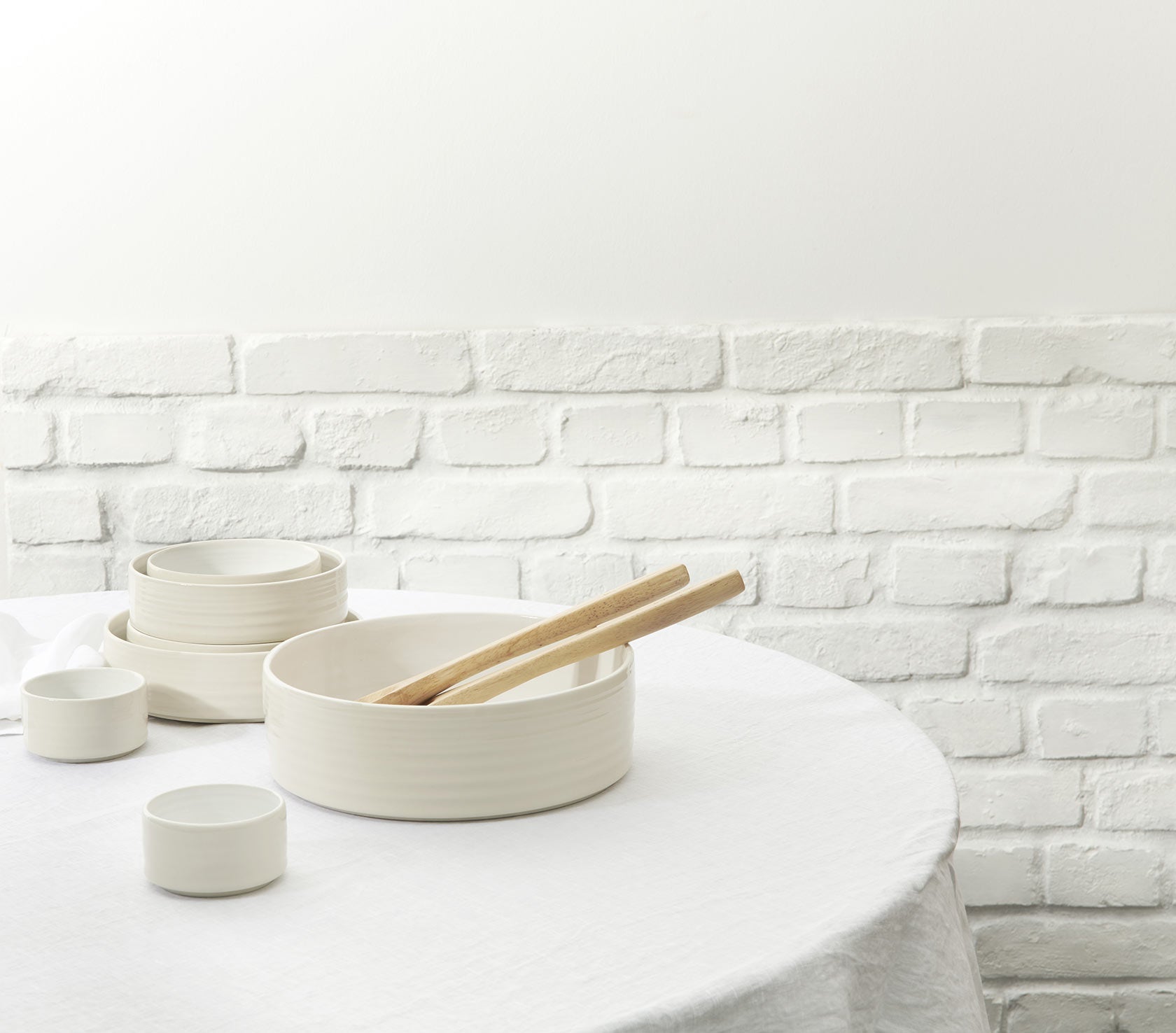 RE:GLAZE - Bowl Ø16.0, spotted white