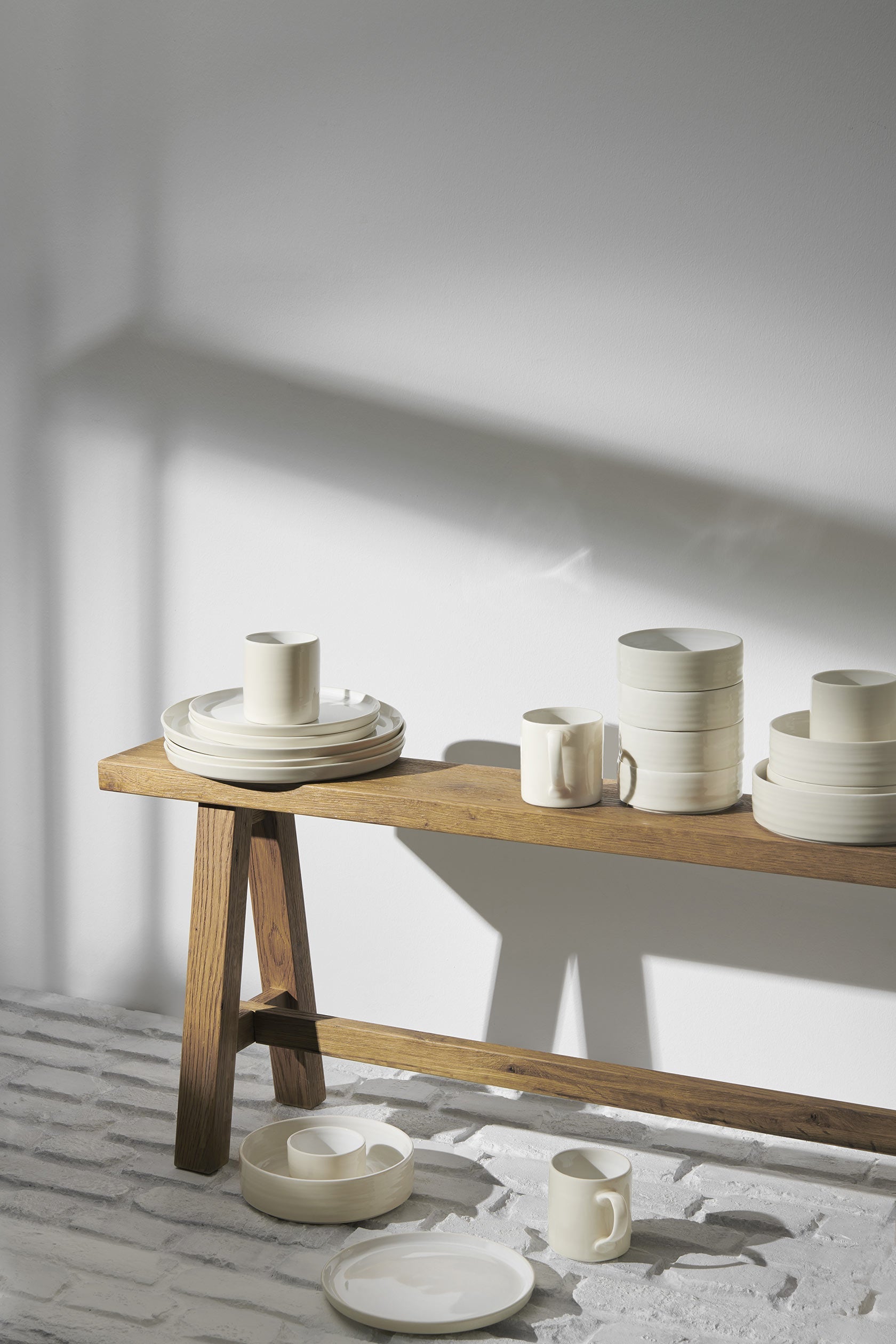 RE:GLAZE - Bowl Ø16.0, spotted white