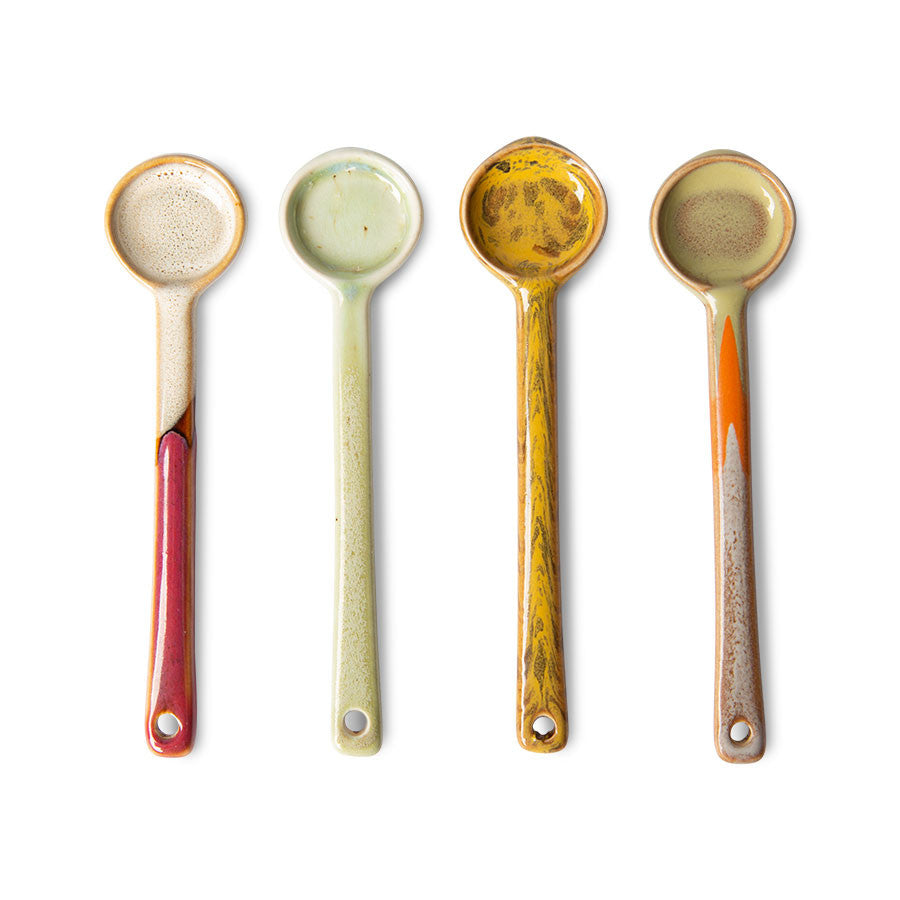 70s CERAMIC - Spoon Scorpius (M) Set of 4 