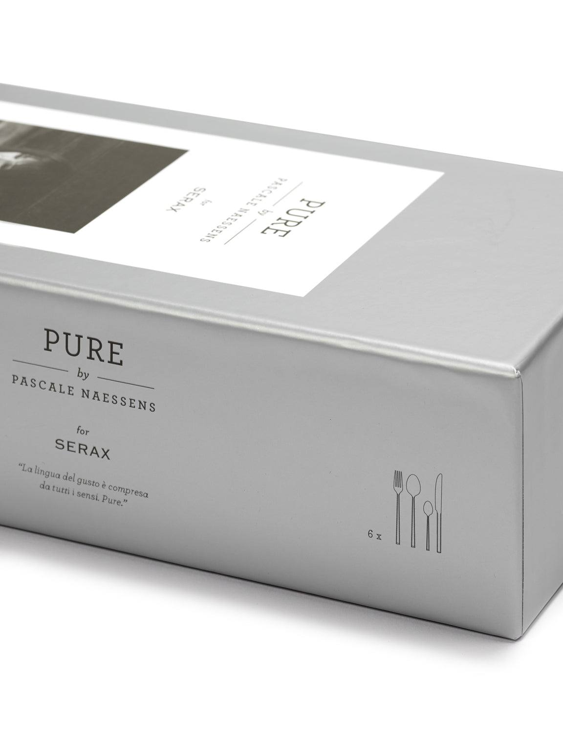 PURE - cutlery set in a gift box (24 pieces)