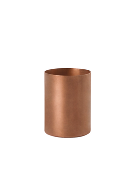 - Cylindrical cup made of copper